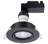 4.5W LED Empotrado Orientable Kit 3000K 345Lm No Regulable Negro Paquete De 3