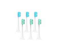 4/6/10 Uds. Compatible con Xiaomi Mijia T300/T500/T700 cabezales de cepillo de dientes eléctrico sónico boquillas de repuesto reemplazables 4 colores con tapas antipolvo(3 Blue 3 Green)