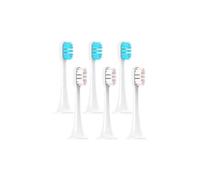 4/6/10 Uds. Compatible con Xiaomi Mijia T300/T500/T700 cabezales de cepillo de dientes eléctrico sónico boquillas de repuesto reemplazables 4 colores con tapas antipolvo(3 Blue 3 Pink)