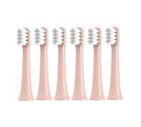 4/6 cabezales de cepillo compatibles con boquillas aspiradora cerdas suaves XIAOMI T100, repuestos for cabezal dientes eléctrico(6pink)