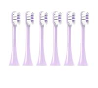 4/6 cabezales de cepillo reemplazables sin cobre, compatibles con X3/X3U/X5, cerdas suaves, color menta/verde VanGo/morado, boquillas(6Purple)