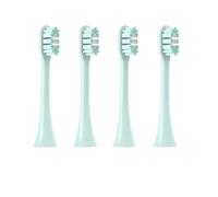 4/6 cabezales de cepillo reemplazables sin cobre, compatibles con X3/X3U/X5, cerdas suaves, color menta/verde VanGo/morado, boquillas(4MintGreen)