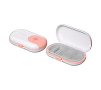 4/6 Grids Pill Case | Gran Portable Medicamento Vitamina Organizador Dispensador | Función de corte de cuchillas, Home Travel Daily Medicine Box Adawd