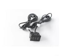 4+6 Pin USB-C Car Audio Interface Panel Dashboard Mount Adapter con cable de 145cm para sistemas de entretenimiento de vehículos