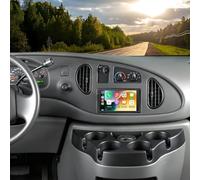 4+64G Android 14 Auto Radio Coche con CarPlay para Ford E-250 1997-2008 | pantalla táctil de 6,83 pulgadas Autoradio Estéreo Reproductor con Android Auto navegación GPS FM RDS SWC pantalla dividida