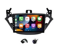 4+64G Android 14 Car Stereo for Opel Corsa 2015-2019, for Opel Adam 2013-2016 Wireless CarPlay Android Auto 9'' Touchscreen Radio for Opel Adam GPS Navigation Bluetooth FM/RDS Backup Camera WiFi