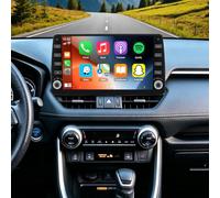 4+64G Android 15 Radio para Coche para Toyota RAV4 2018-2025 procesador Quad Core Pantalla de 10 Pulgadas y navegación GPS. con CarPlay inalámbrico/con Cable Android Auto Bluetooth WiFi