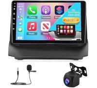 4+64G Android Doble DIN Radio de Coche para Ford Fiesta 2009-2017 con Wireless Carplay Android, 9" Touchscreen Android 14 Car Radio GPS Navi Head Unit Bluetooth WiFi FM RDS Backup Camera Miror Link