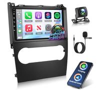 [4+64G] Carplay Radio Coche para Mercedes Benz B200 A B Class W169 A160 A180 2008-2012: Pantalla Táctil de 9 Pulgadas IPS 1280 * 720P Autorradio - Android Auto, DSP/EQ, 5G/WiFi + Cámara de Seguridad