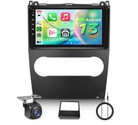 【4+64G】 Hodozzy Carplay Radio Coche para Mercedes Benz Clase B B200/Clase A A160 A180 2008-2011, Pantalla Táctil de 9 Pulgadas con Android Auto/EQ/Mirror Link/WiFi/GPS/RDS/FM/Bluetooth/USB