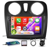 【4+64G】Hodozzy Carplay Radio Coche para Renault Dacia Logan Sandero 2 B52 2012-2019 con USB Tipo C,Pantalla In-Cell de 9 Pulgadas con Bluetooth/Android Auto/DSP/GPS/WiFi/RDS/FM+Cámara de Marcha Atrás