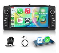 【4+64G】 Hodozzy Carplay Radio Coche para Toyota Corolla E120 E130 2000-2007 BYD F3 2006-2013, 7 Pulgadas Toyota Corolla Radio Coche Bluetooth con Android Auto/32 EQ/FM/RDS+Cámara de Marcha Atrás
