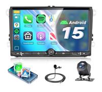 【4+64G】 Hodozzy Carplay Radio Coche para VW Golf 5 Polo Skoda con USB A/USB C, 9 Pulgadas VW Radio Coche Bluetooth con Android Auto/32 EQ/FM/RDS/SWC+Cámara de Visión Trasera
