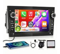 【4+64G】Hodozzy Radio Coche Carplay para Opel Astra Antara Vectra Corsa Zafira Meriva Vivaro Combo con USB Type-C,Pantalla In-Cell de 7 Pulgadas con Bluetooth 5.0/Android Auto/DSP/GPS/WiFi/RDS/FM,Negro