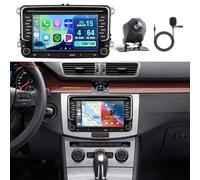 4+64G Inefala Android 15 Radio de Coche para VW Golf 5 6 T5 Polo 6r Caddy Passat Touran Seat,7''Incell Pantalla con CarPlay y Android Auto,Radio Coche con Tipo C BT GPS WiFi RDS/FM EQ SWC Mic Cámara
