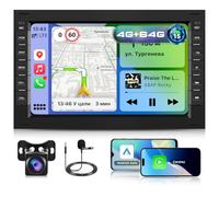 4+64G Motorsi Carplay Radio de Coche para VW MK3 4 POLO PASSAT B5 BORA MK5 SHARAN JETTA GOLF con Inalámbrico Android Auto, Car Stereo con 7" HD Pantalla Táctil Navi/WiFi/FM/RDS/SWC/Canbus/BT/EQ+Cámara