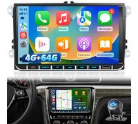 4+64G Radio Android para Coche para VW Skoda Seat 2003-2020 Golf Passat | CarPlay/Android Auto Inalámbricos, Navegación GPS, Pantalla Táctil, Actualización de Radio Volkswagen de 9 Pulgadas