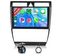 4+64G Radio de Coche para Audi A6/C5/S6/RS6 1997-2006 9 Pulgadas HD Android 13 Audi Radio con Wireless Carplay Android Auto Navegación GPS Mirror Link Bluetooth WiFi/FM/RDS/EQ/SWC/USB Cámara Trasera