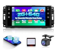 4+64G Radio para Coche para Jeep Avenger Grand Cherokee Wrangler Liberty Caliber Commander Patriot - Radio para Coche Android de 7 Pulgadas con Carplay Android Auto WiFi GPS+ Cámara de Marcha atrás