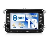 4+64GB 8 Core CAMECHO Android 15 Autoradio para VW Golf 5 Polo Skoda con Navi Carplay Android Auto Wireless, Doppel DIN Radio con 7 Zoll Bildschirm,Mirror Link RDS/FM Bluetooth 5.0/DSP/USB/Type-C
