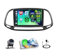 4+64GB Android 15 Radio de Coche para FIAT Doblo/Yeni Kasa 2015 Wireless Carplay Android Auto, Bluetooth Pantalla Táctil 9" Radio con GPS, WiFi, RDS FM, EQ, Cámara de Visión Trasera