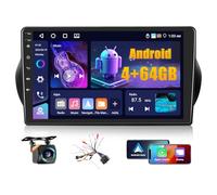 4+64GB Android 15 Radio de Coche para Fiat Fiorino Qubo,Citroen Nemo,Peugeot Bipper 2008-2017 Wireless Carplay Android Auto, Pantalla Táctil 10.1" Bluetooth 2 DIN GPS, RDS FM, Cámara de Visión Trasera