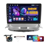 4+64GB Android 15 Radio de Coche para Peugeot 206 2004-2008, Citroen C2 2006-2013 Wireless Carplay Android Auto, Pantalla Táctil 9" Bluetooth 2 DIN con GPS, WiFi, RDS FM, EQ, Cámara de Visión Trasera