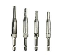 4/7 brocas autocentrantes HSS de 6 mm for bisagras, herramientas carpintería, tornillos puerta, sierras corona, centrales(4pcs)