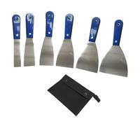 4/7 piezas profesional cortador de masilla raspador de pintura, raspador de metal de acero inoxidable para quitar pintura de calafateo herramientas de mejora del hogar
