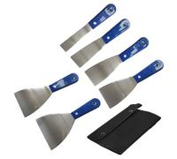 4/7 piezas profesional cortador de masilla raspador de pintura, raspador de metal de acero inoxidable para quitar pintura de calafateo