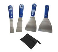 4/7 piezas profesional cortador de masilla raspador de pintura, raspador de metal de acero inoxidable para quitar pintura de calafateo