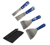 4/7 piezas profesional cortador de masilla raspador de pintura, raspador de metal de acero inoxidable para quitar pintura de calafateo herramientas manuales ergonómicas