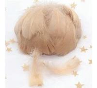 4-7cm natuurlijke zwanenveren pluimen mix geverfde kleur ganzenveren bruiloft feest kleding decoratie doe-het-zelf knutselveren 100 stuks/lot-licht koffie-100P