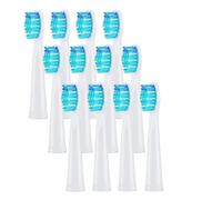 4/8/12/16 cabezales de repuesto, compatibles con cepillos dientes eléctricos Seago y Fairywill. Recambio cerdas for limpieza dental(12 Pcs white)