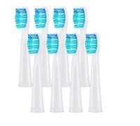 4/8/12/16 cabezales de repuesto, compatibles con cepillos dientes eléctricos Seago y Fairywill. Recambio cerdas for limpieza dental(8 Pcs white)