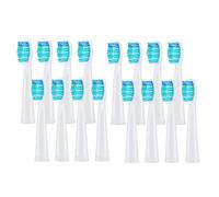 4/8/12/16 cabezales de repuesto, compatibles con cepillos dientes eléctricos Seago y Fairywill. Recambio cerdas for limpieza dental(16 Pcs white)