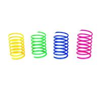 4/8/20/50 piezas de juguetes de resortes for gatos, espiral de resorte for gatitos, juguete interactivo colorido for mascotas, juguetes for gatos y mascotas, productos de juguetes for gatos(4pcs)