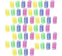 4/8/20/50 piezas de juguetes de resortes for gatos, espiral de resorte for gatitos, juguete interactivo colorido for mascotas, juguetes for gatos y mascotas, productos de juguetes for gatos(50pcs)