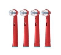 4/8 Piezas De Repuesto De Cabezal De Cepillo De Dientes Eléctrico For Niños, Cabezales De Cepillo Aptos For Oral Pro-Health B, Stages D100K 4510K D10 D12(10A Red 4Pcs)