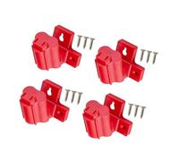 4/8 soportes para herramientas eléctricas en ángulo, soporte de muelle de batería resistente con tornillos para estante de gestión de almacenamiento de taladro de 12 V