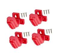 4/8 soportes para herramientas eléctricas en ángulo, soporte de muelle de batería resistente con tornillos para estante de gestión de almacenamiento de taladro de 12 V