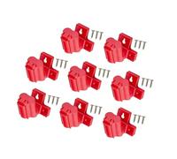 4/8 soportes para herramientas eléctricas en ángulo, soporte de muelle de batería resistente con tornillos para estante de gestión de almacenamiento de taladro de 12 V