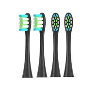 4/8pcs Replacement Brush Heads ,Compatible For Oclean ,X/X PRO/ Z1/ F1/ One/Air 2 /SE Sonic Electric Toothbrush DuPont Soft Bristle Nozzles(Black-4pcs)
