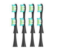 4/8pcs Replacement Brush Heads ,Compatible For Oclean ,X/X PRO/ Z1/ F1/ One/Air 2 /SE Sonic Electric Toothbrush DuPont Soft Bristle Nozzles(Black-8pcs)