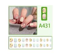 (4)A695(G)$Fresh and transparent color, sweet and cool, simple style, finished product, fake nails, jelly glue