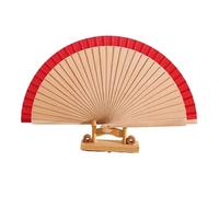 4 abanicos plegables clásicos de madera de 23 cm, accesorios de fotografía tradicionales portátiles