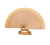 4 abanicos plegables clásicos de madera de 23 cm, accesorios de fotografía tradicionales portátiles
