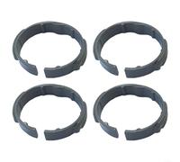 4 abrazaderas de codo compatibles con aspiradoras KARCHER NT20, NT30, WD1, WD2, WD3 WD4, se adapta a manguera de succión 4.441-066.0 4.441-067.0, reemplaza la pieza 2.863-012.0 (gris)