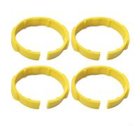 4 abrazaderas de codo compatibles con aspiradoras KARCHER NT20, NT30, WD1, WD2, WD3 WD4, se adapta a manguera de succión 4.441-066.0 4.441-067.0, reemplaza la pieza 2.863-012.0 (amarillo)