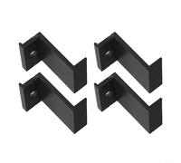 4 abrazaderas de extremo de panel solar, aleación de aluminio, accesorios de montaje fotovoltaicos para paneles solares para sistema de estanterías de paneles, se adapta a alturas de marco de 30 mm
